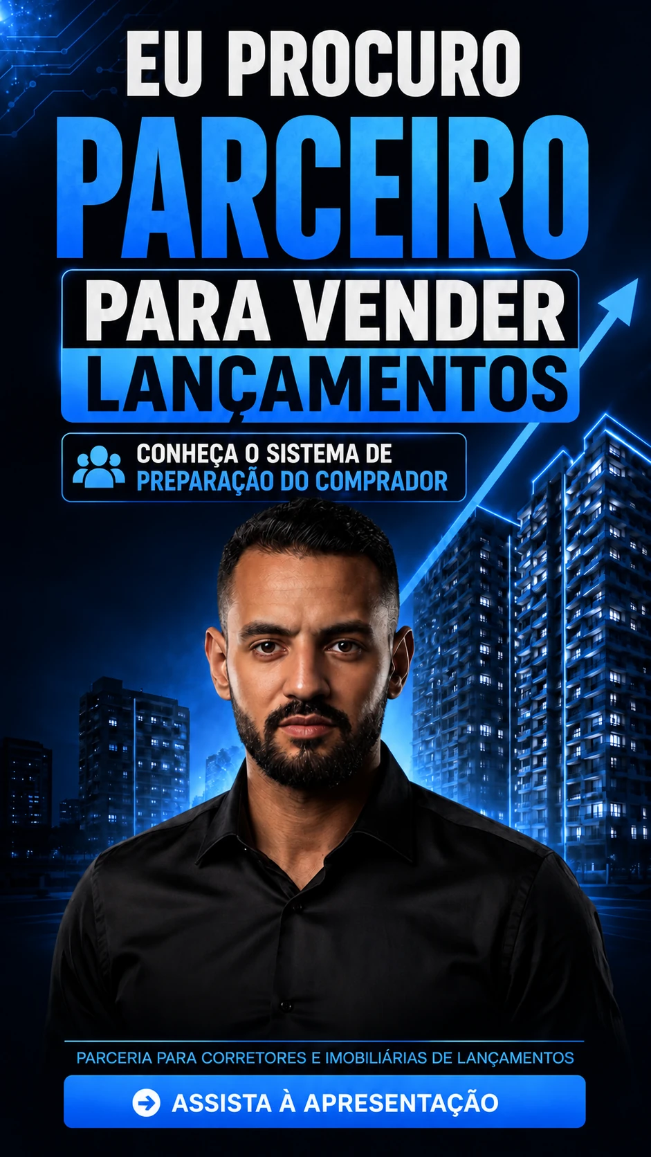 Capa da apresentação: Eu procuro parceiro para vender lançamentos